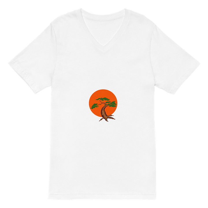 Sunset Bonsai Tree V-Neck Tee product image (2)