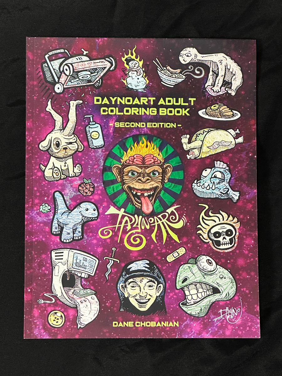 DaynoART Adult Coloring Book Second Edition product image (1)