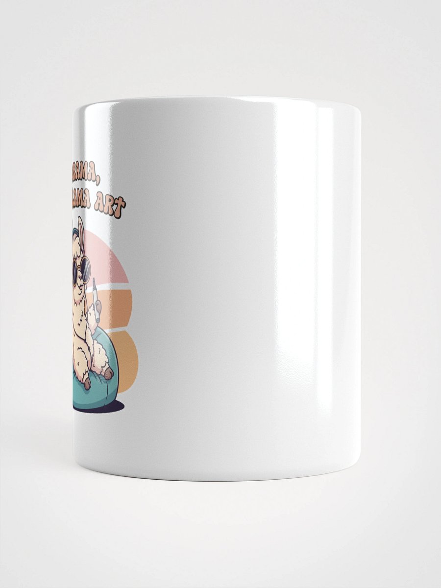 Chill Llama with Marker White Glossy Mug product image (6)