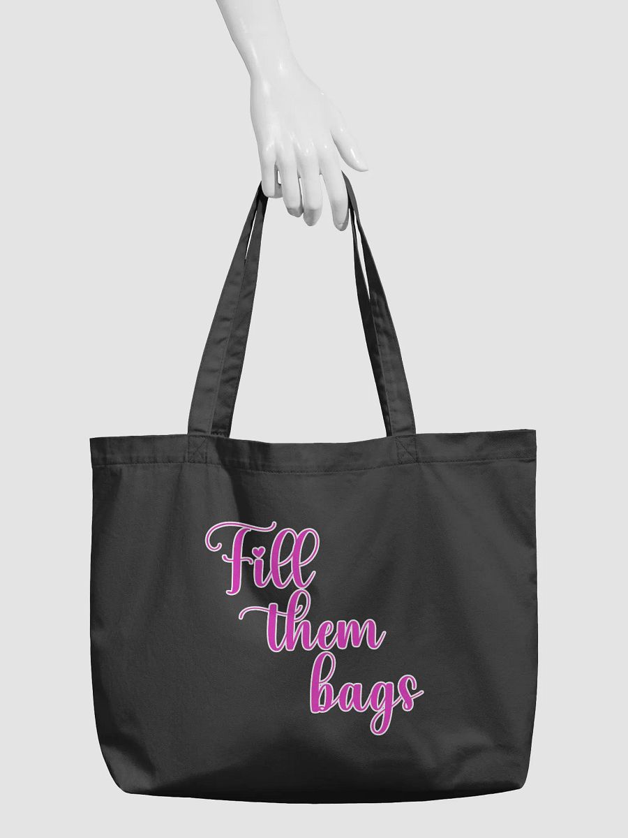 Chic Cursive Tote: Fill them bags product image (6)