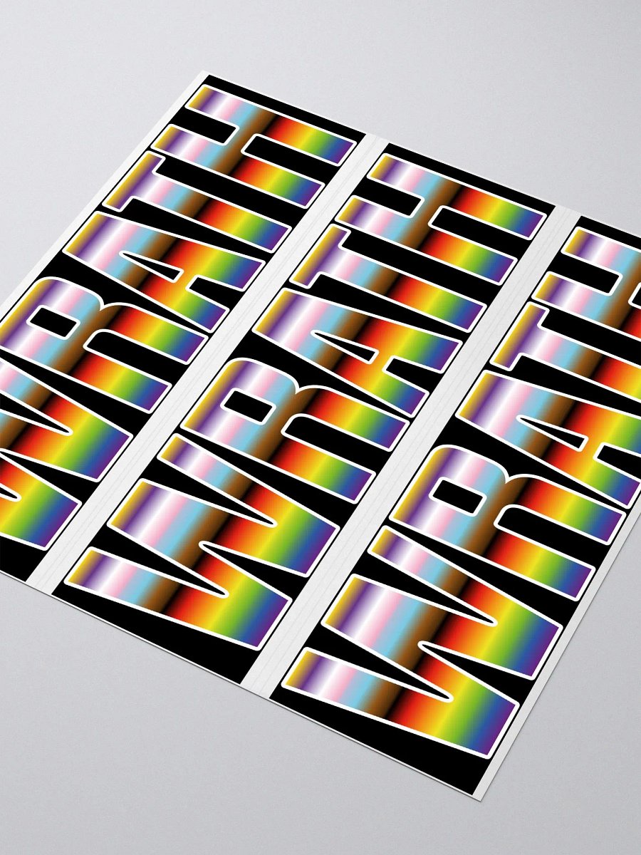 WRATH 2023 stripes bubble free stickers product image (3)