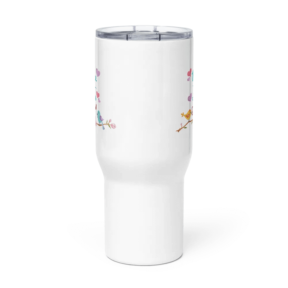 Peace and Love Travel Mug with Handle product image (2)