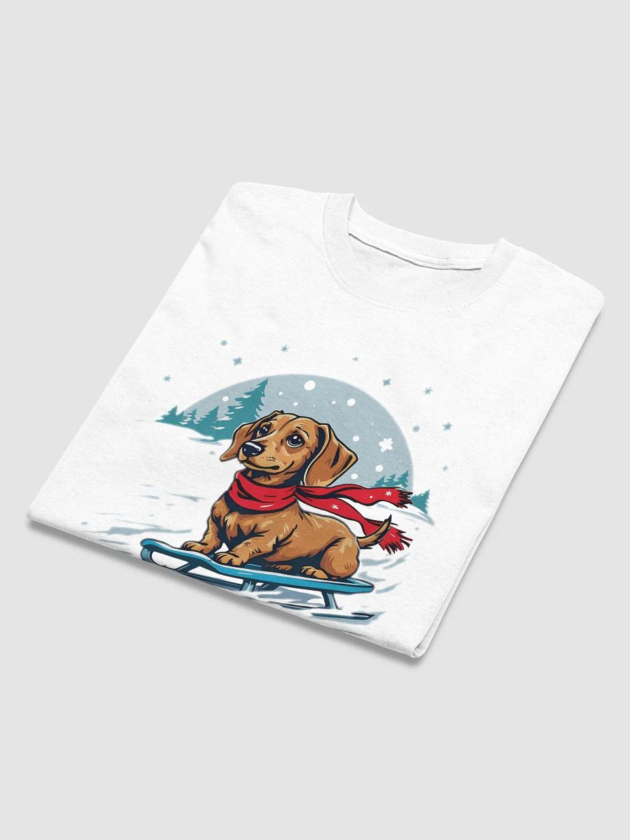 Dachshund Through the Snow Christmas Dog T Shirt product image (4)