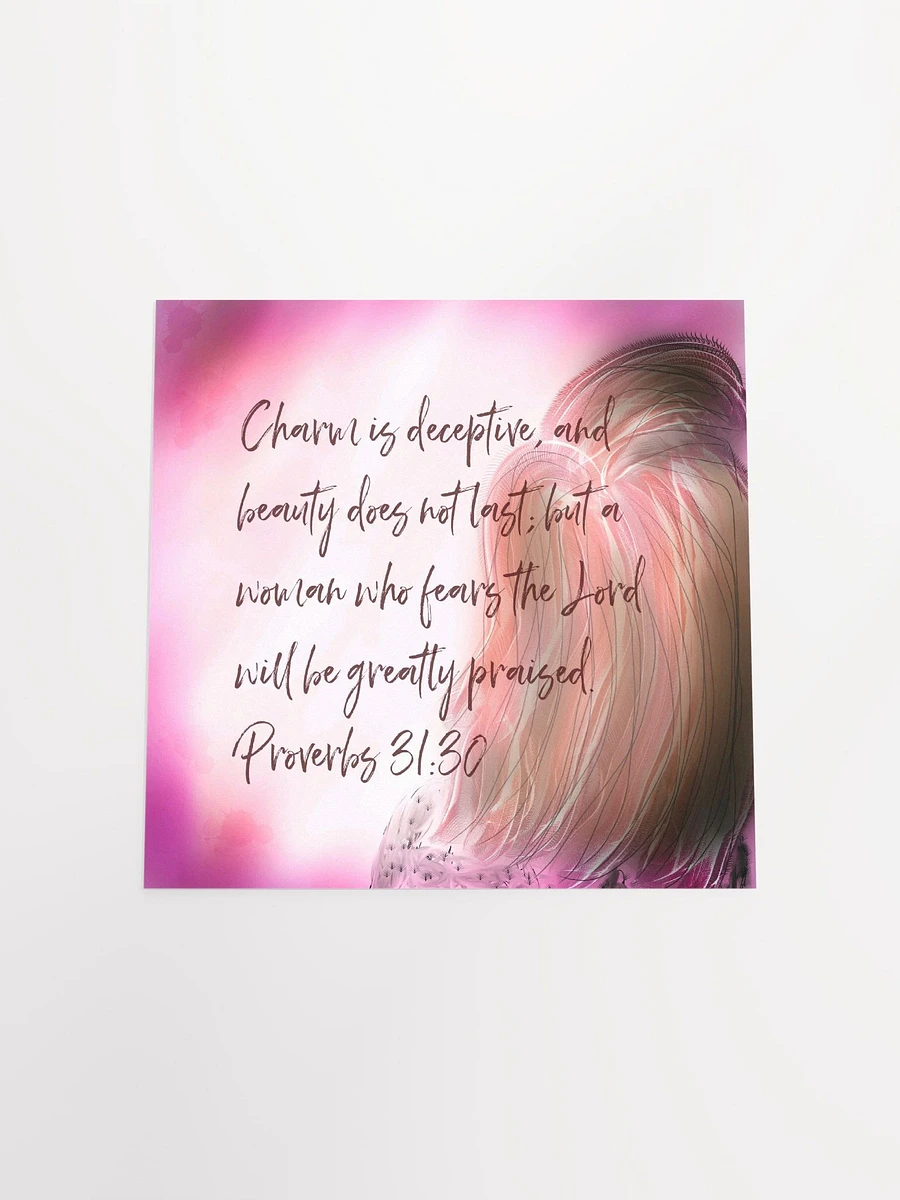 Proverbs 31:30 Bible Quote Art Print product image (5)