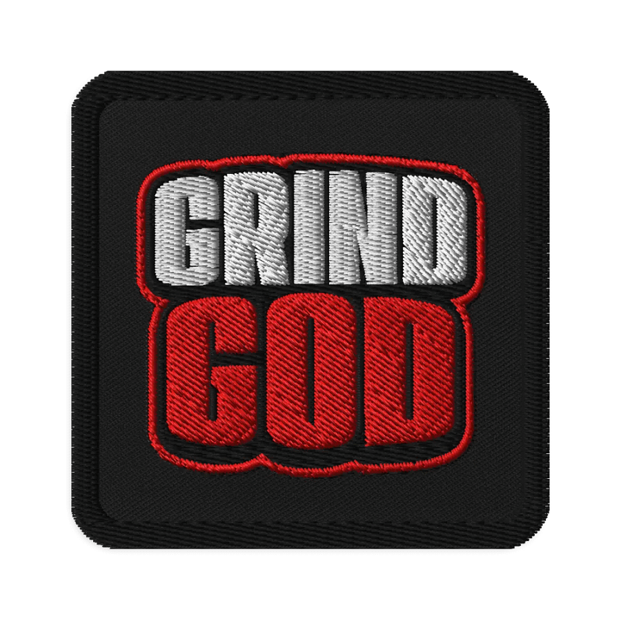 GRIND GOD Embroidered Patch product image (1)