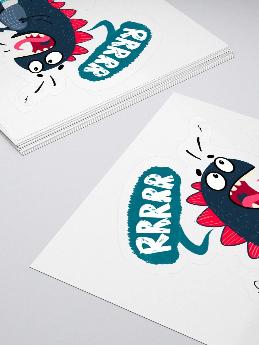 Dinosaur roaring Vinyl Stickers product image (15)