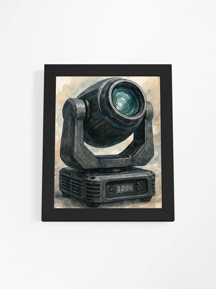 Luminary Moves Theatrically Jerry: Grunge Watercolor Moving Head Light Fine Art Print product image (3)