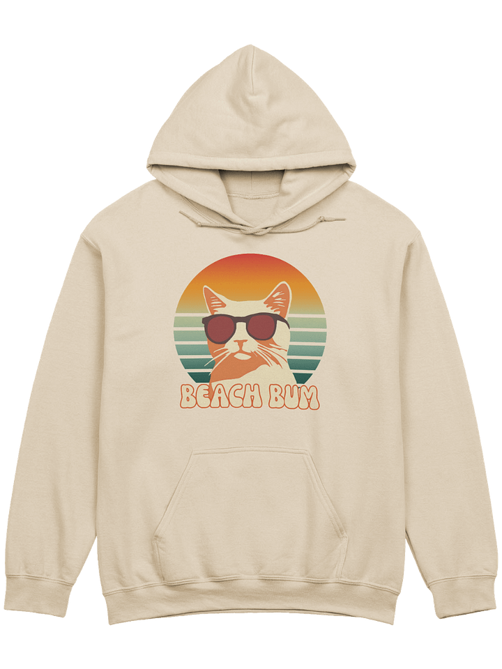 Beach Bum Cat Sunglasses Hoodie product image (2)