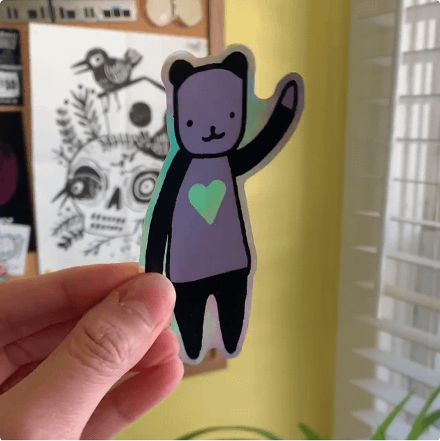 Hello Holo Bear sticker product image (3)