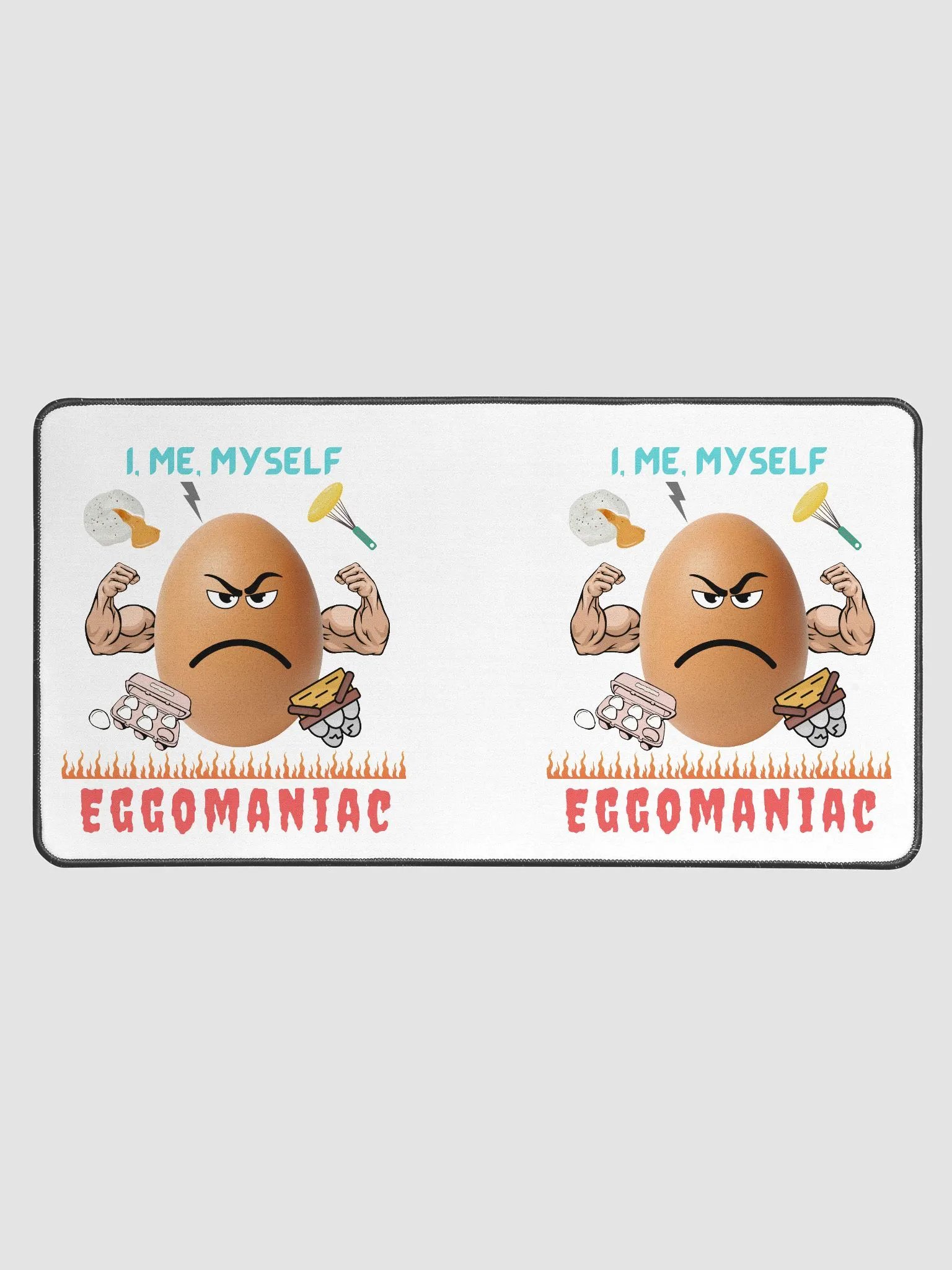Eggomaniac - Egg with Attitude! Easter Egg Hunt Desk Mat product image (1)