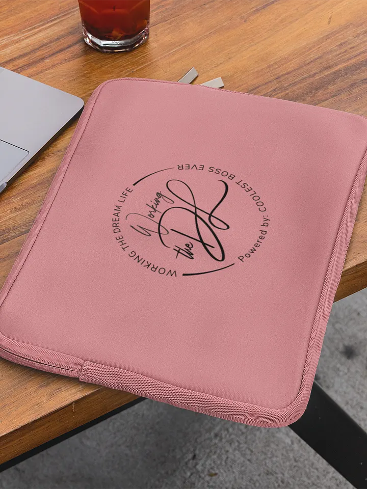 Premium Pink Laptop Sleeve – Working The Dream Life | Sleek, Protective & Leadership-Ready (13” & 15”) product image (1)