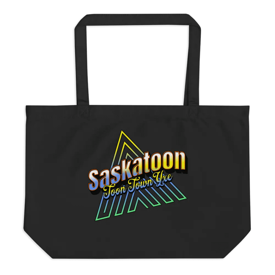 Saskatoon Toon Town Yxe Colorful Organic Cotton Bag product image (1)