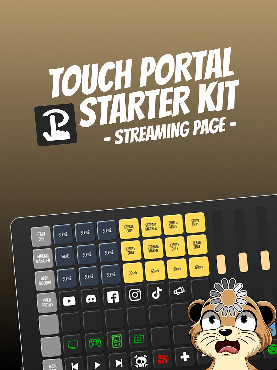 Touch Portal Starter Kit - Streamer Page product image (1)