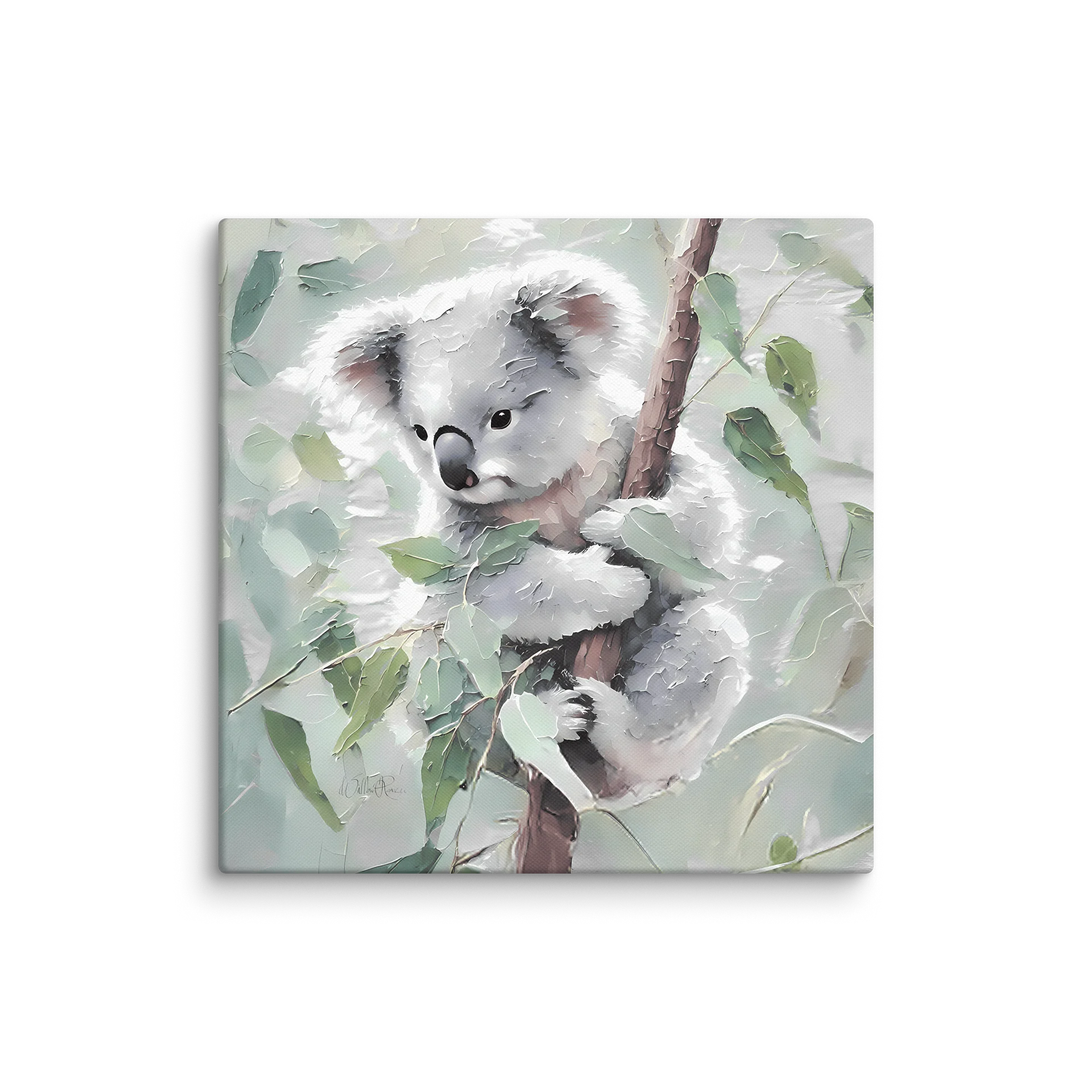 Eucalyptus Embrace: Echoes of Ash and Leaf {Canvas} product image (1)