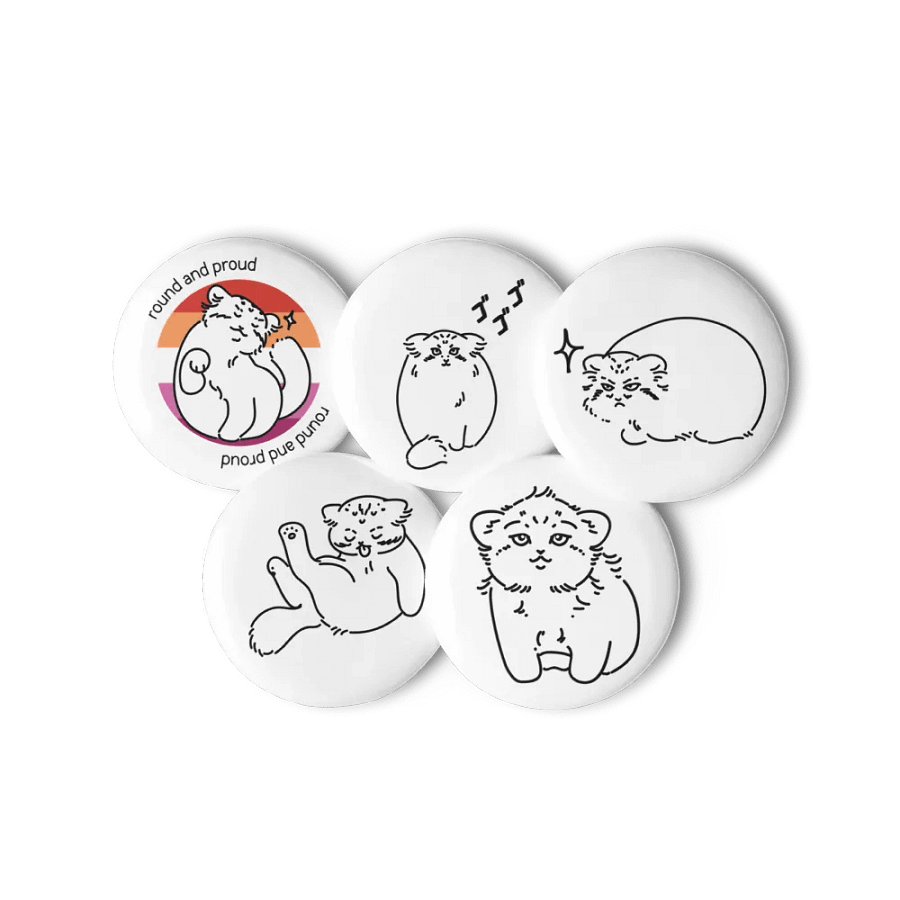 Pride Manul Pin Set - Lesbian product image (11)