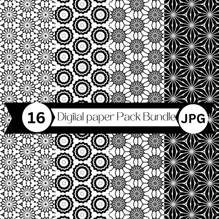 Timeless Black and White Tone Paper Pack Bundle product image (2)