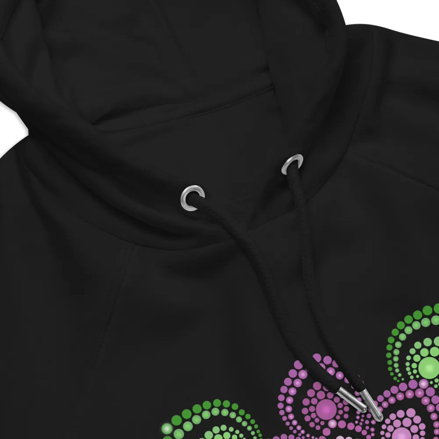 Purple and Green Mandala Unisex Eco Hoodie product image (7)