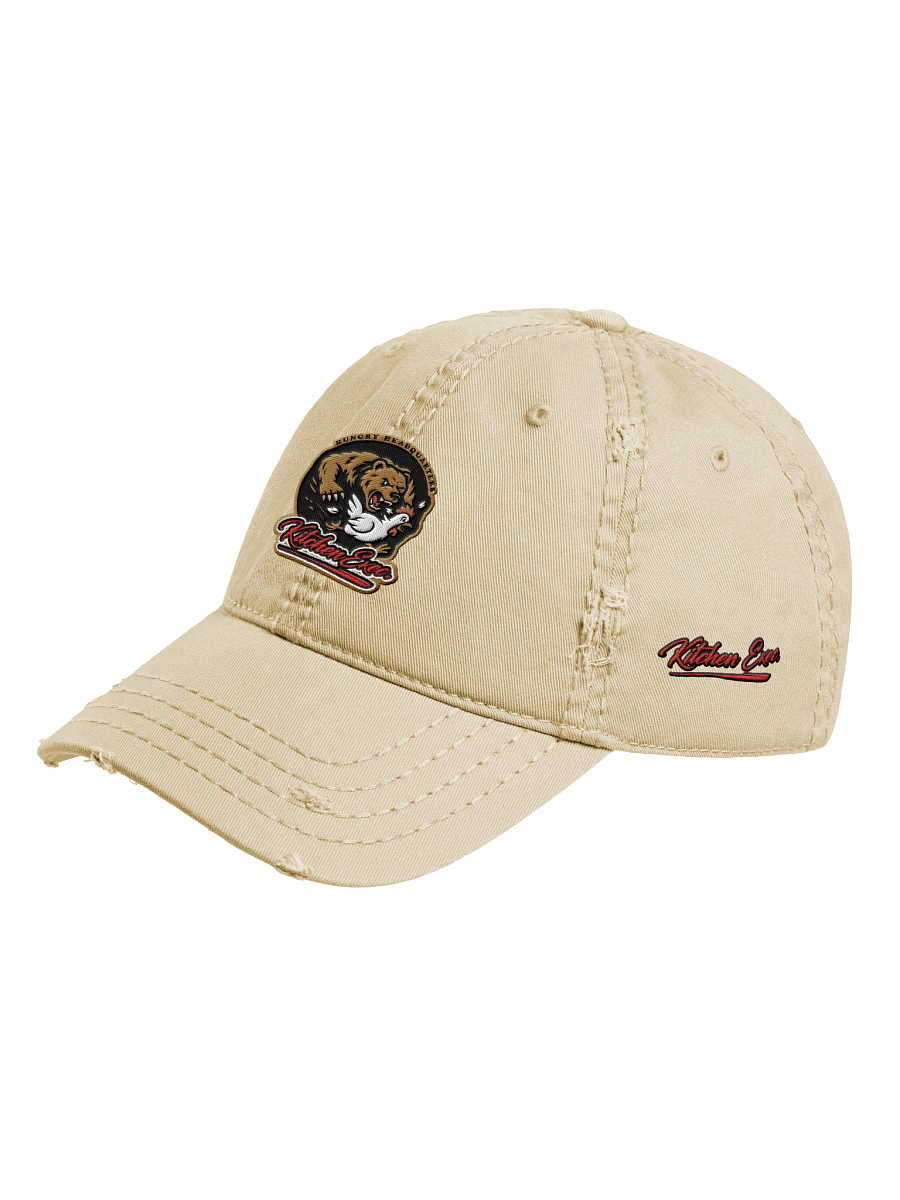 "Kitchen Execs." Distressed Dad Cap (Tan) product image (2)