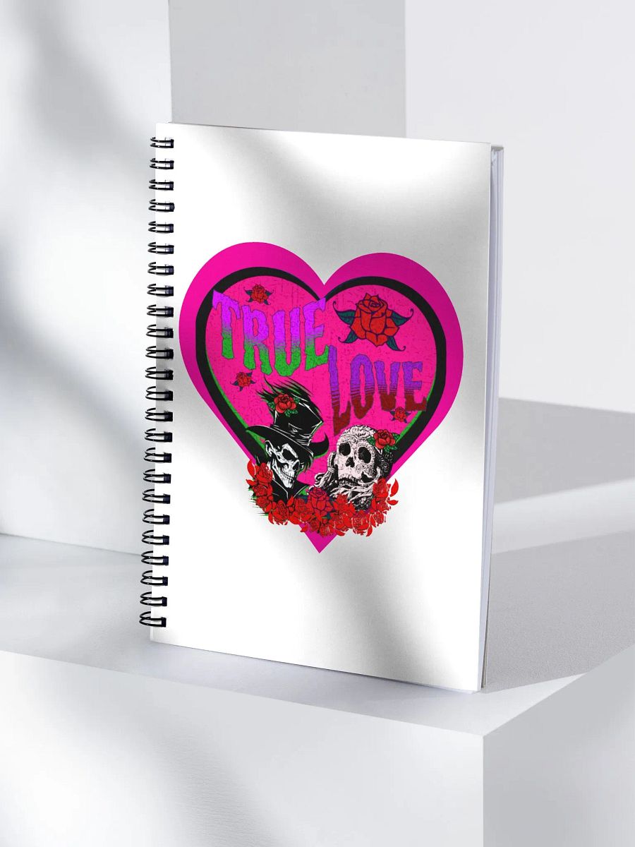 True Love Pink Heart Spiral Notebook product image (2)