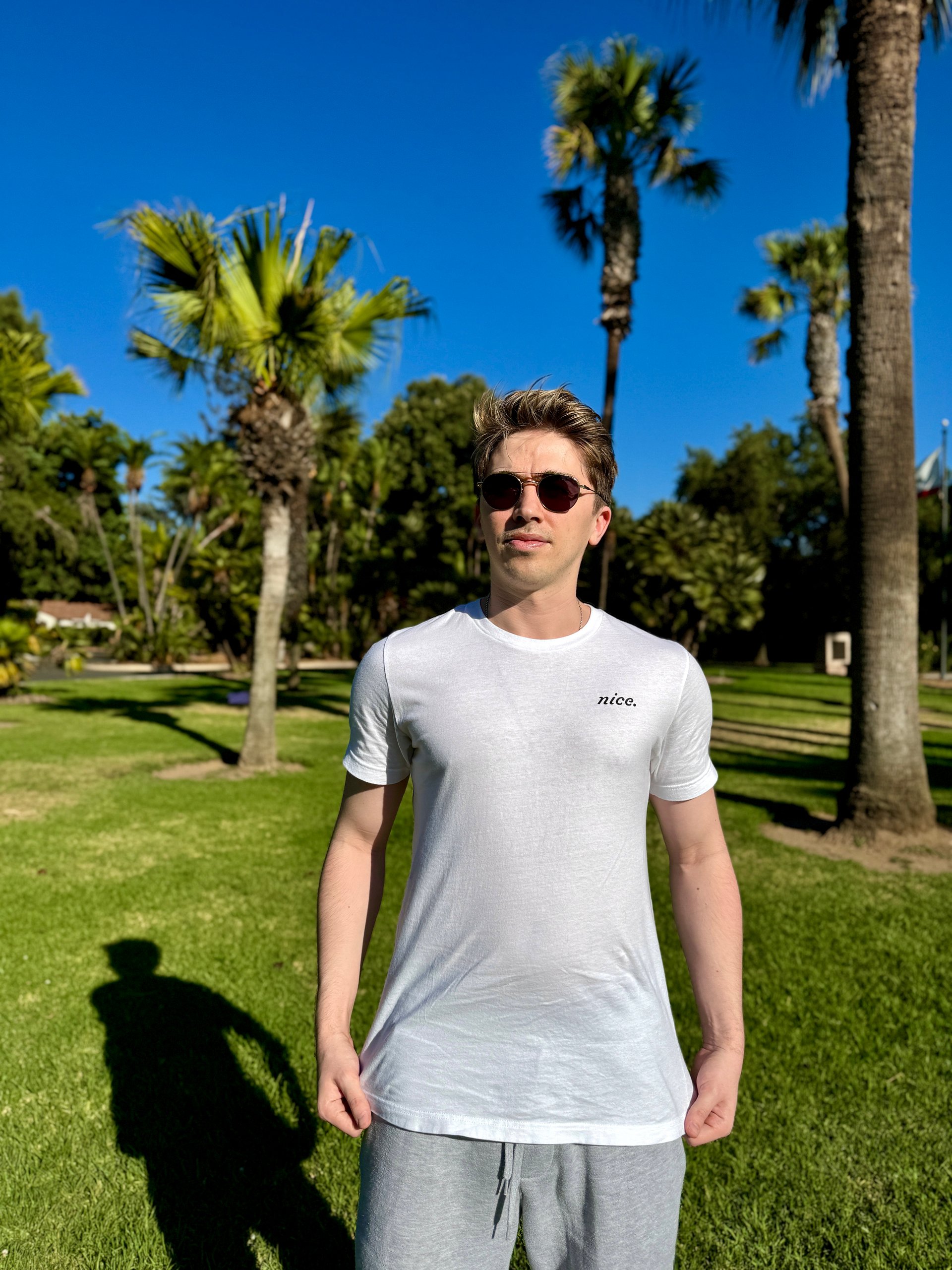 Nice. Classic White Tee product image (6)