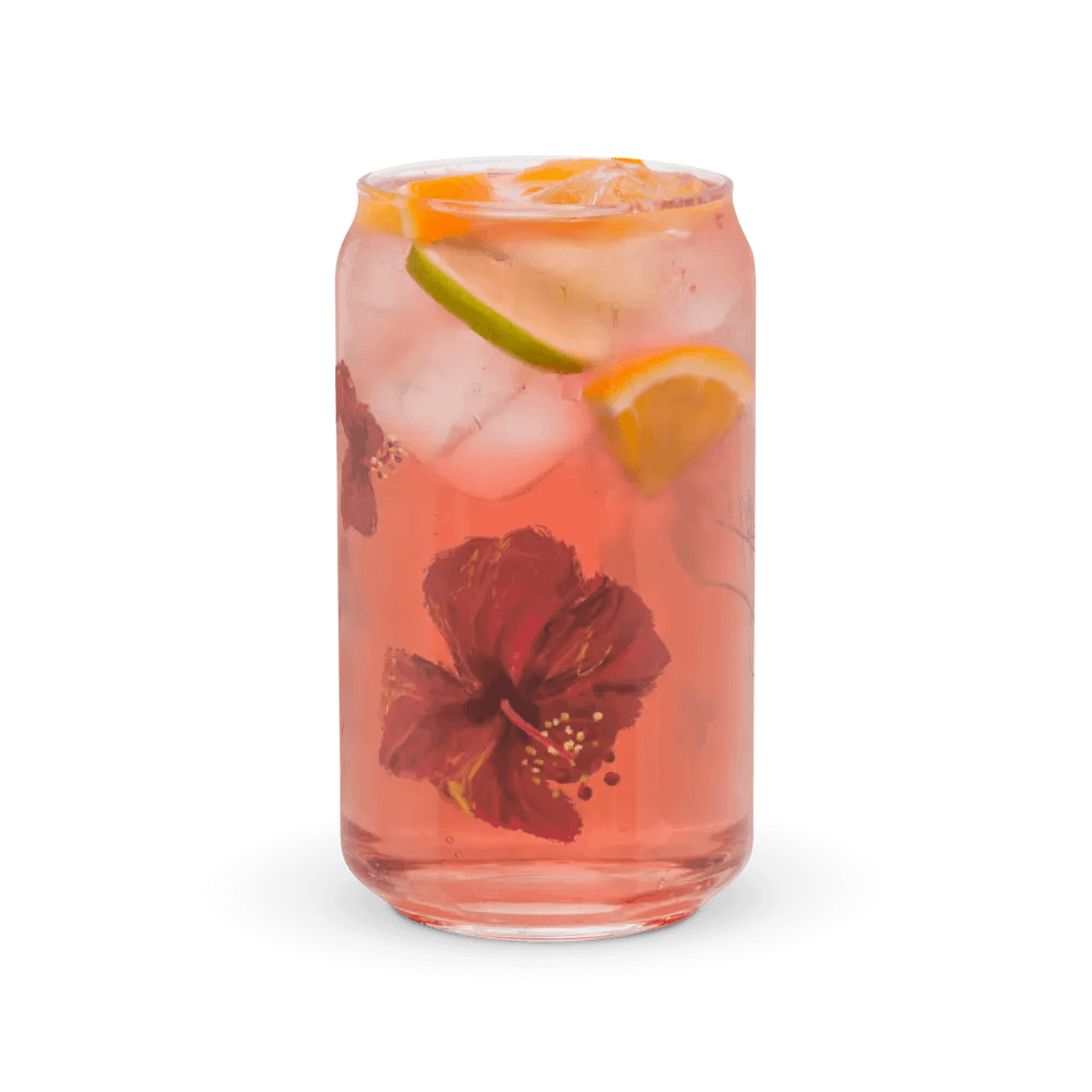 Can Shaped Glass con Flores product image (9)