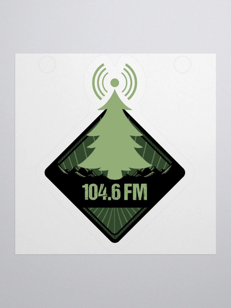 104.6 FM Kisscut Sticker