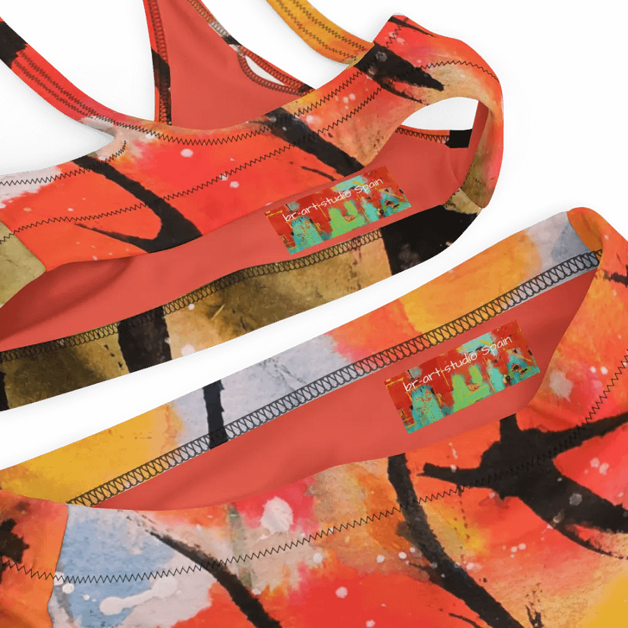 orginal watercolour painting by b.reters abstract poppies printed on bikin product image (12)