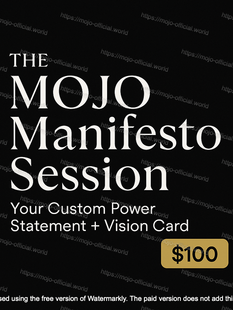 MOJOEnt804 - MOJO Manifesto Session product image (1)
