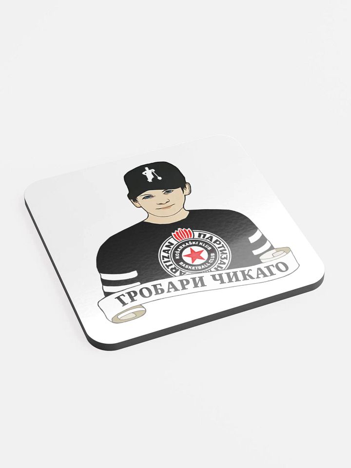 Grobari Čikago KK Partizan Glossed Cork Coaster product image (2)