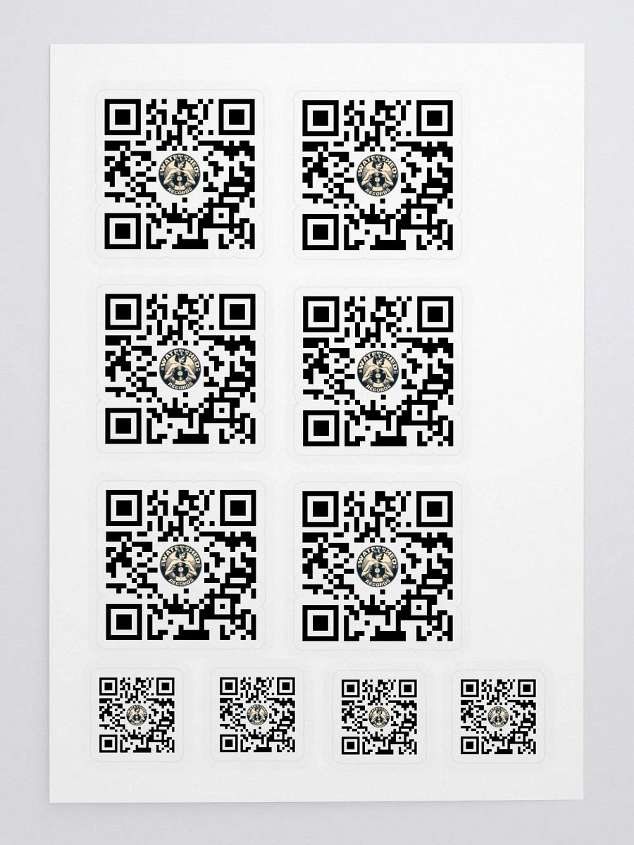 Watershed Records QR Code Sticker Sheet product image (3)