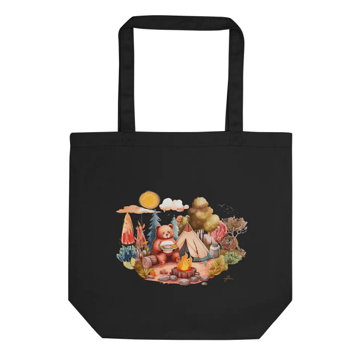Camping Bear Eco Tote Bag product image (1)