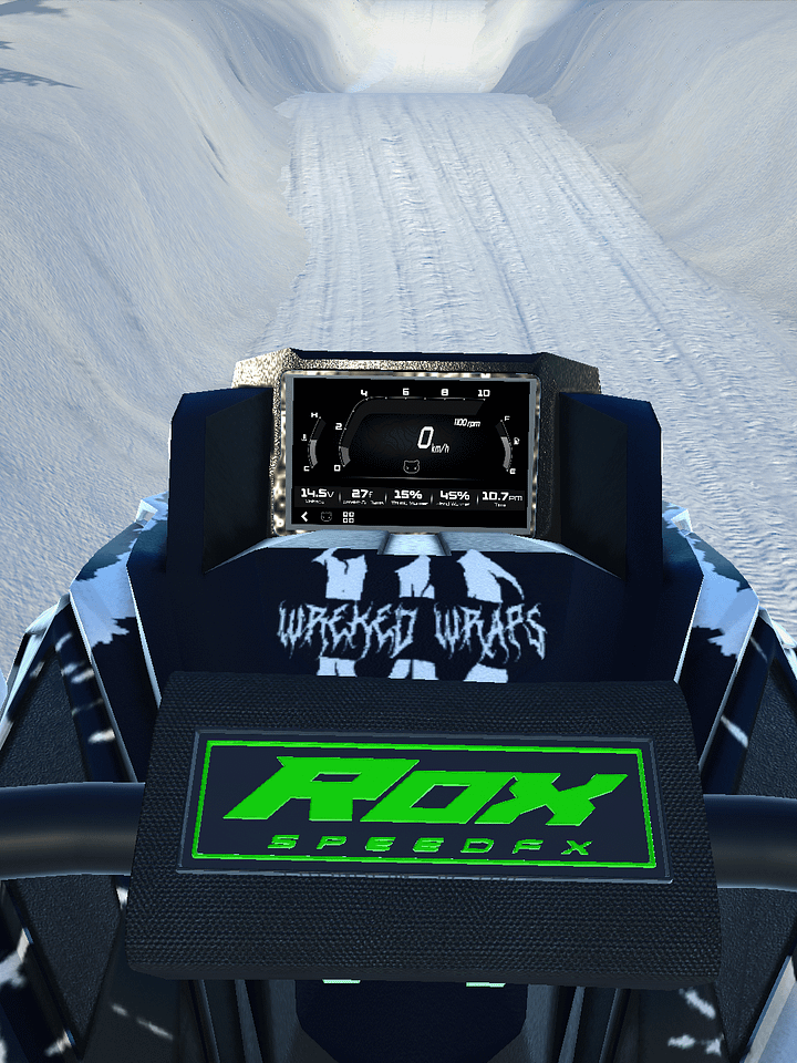 Catalyst 858 Wreker Wrap black and white with 509 suit and dark gauges and suspension product image (1)