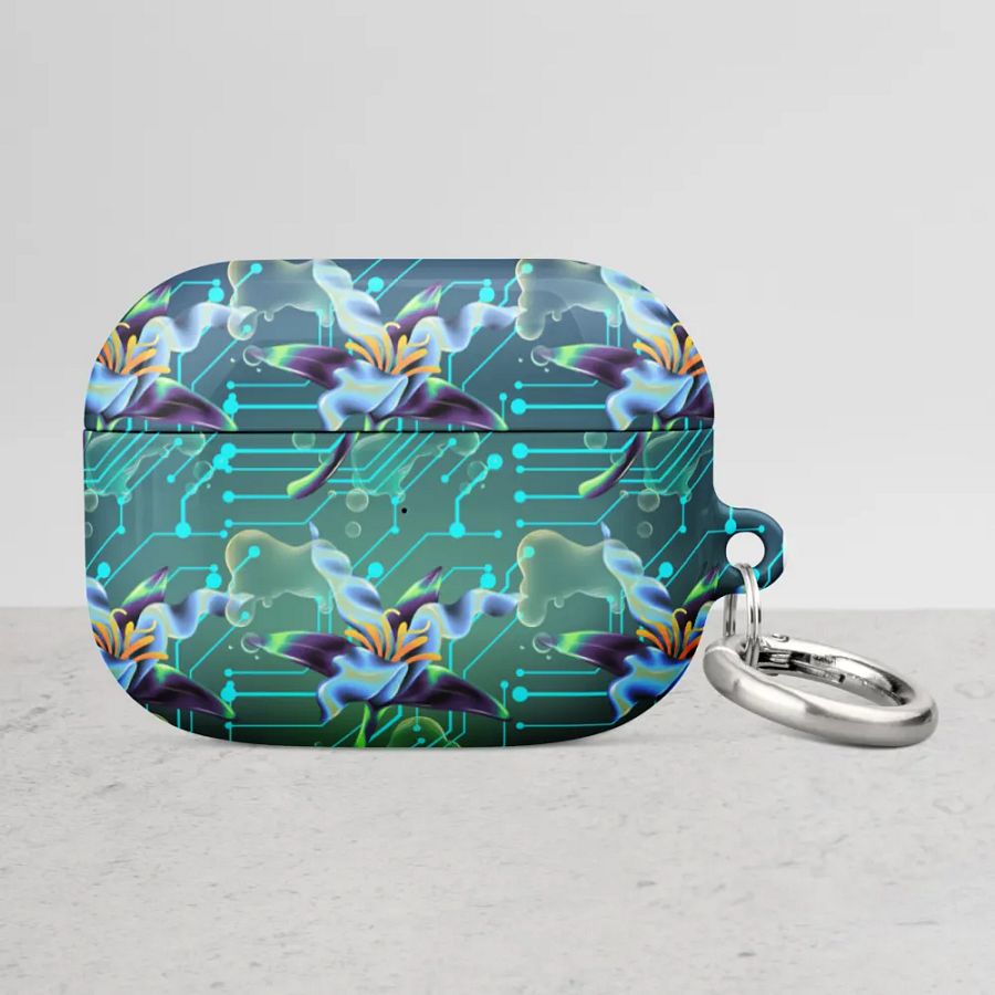 Floral Circuit All-Over Print AirPods® Case or the techi ladies product image (46)