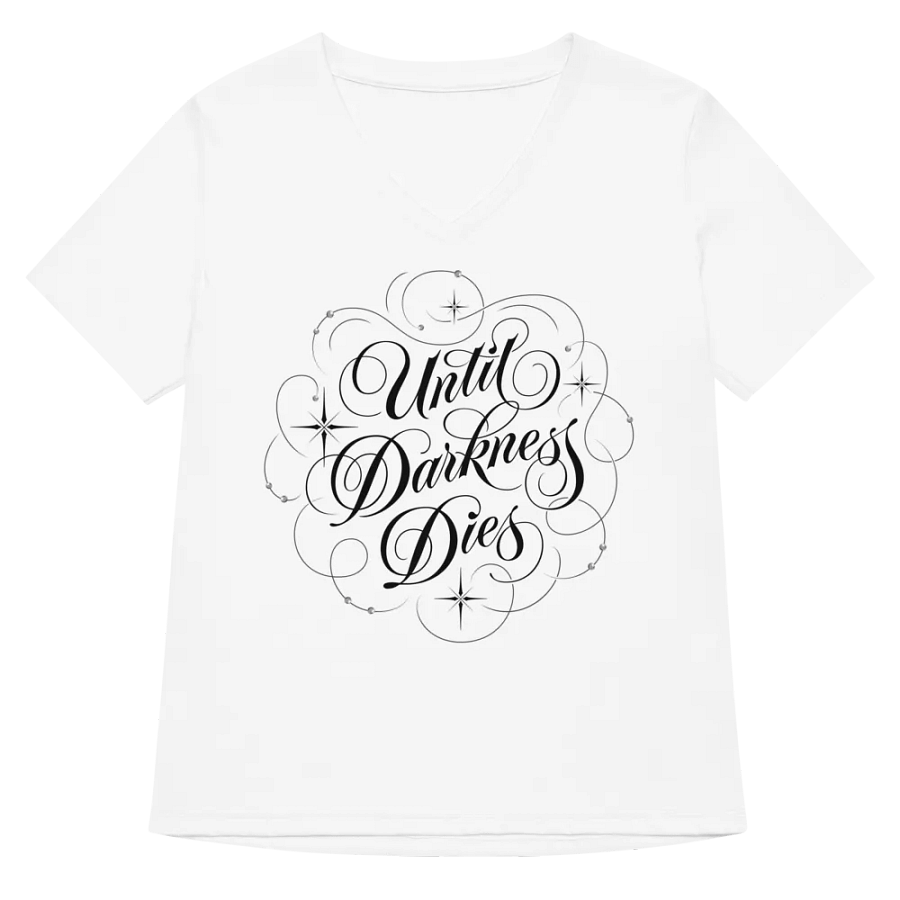 Until Darkness Dies (swirls design) Bella+Canvas Women's Relaxed V-Neck T-Shirt product image (30)