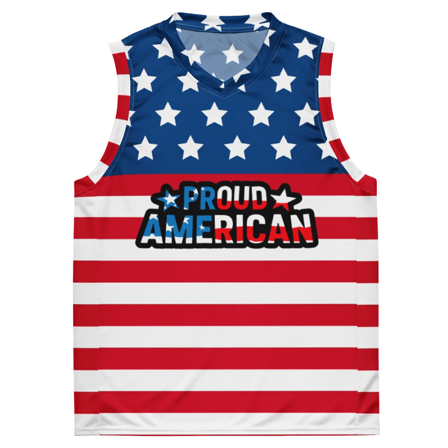 Basketball Jersey: Proud American product image (3)