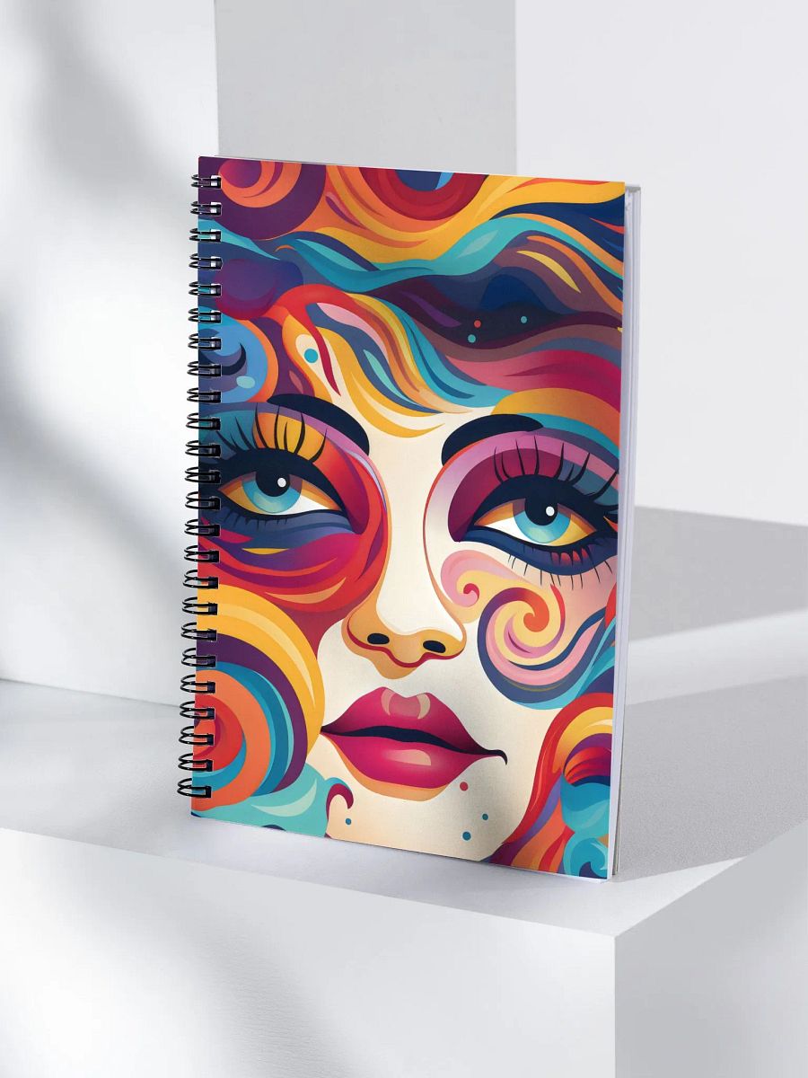 Dreamy Swirls Spiral Notebook product image (4)