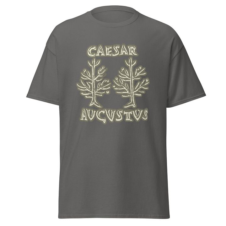 Caesar Augustus Octavian Authentic Roman Art from 27 BC, Charcoal T-Shirt product image (1)