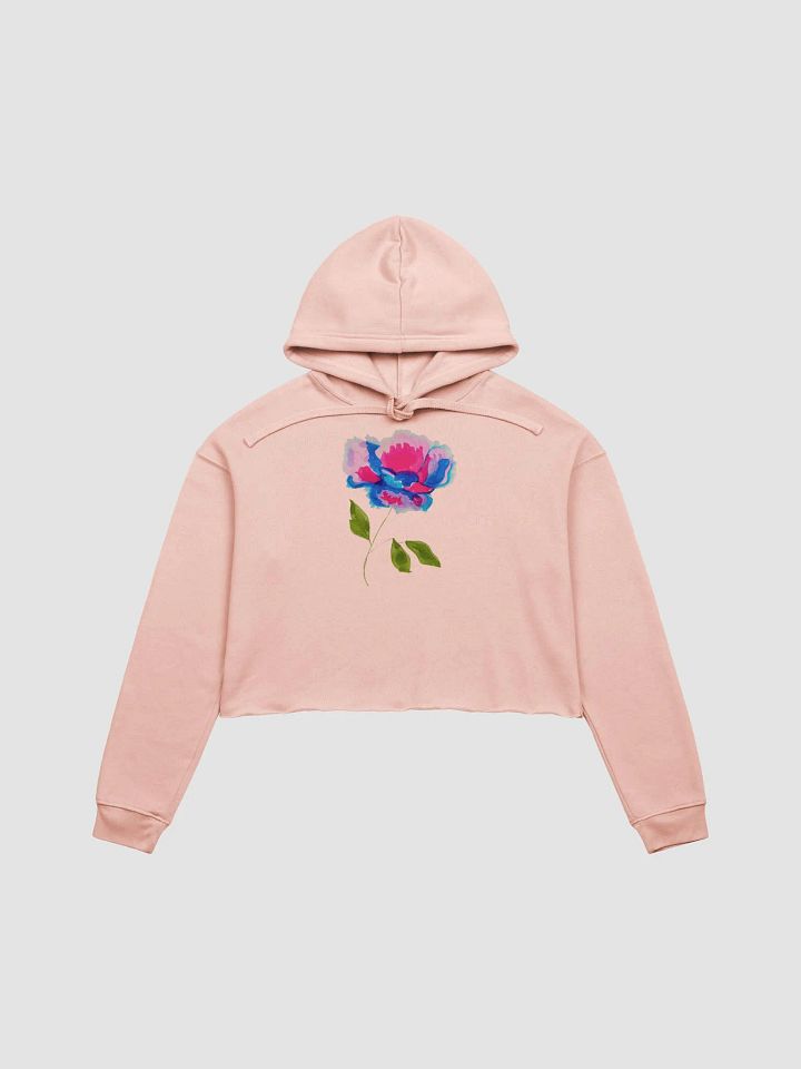 Watercolour Flower Crop Hoodie product image (2)