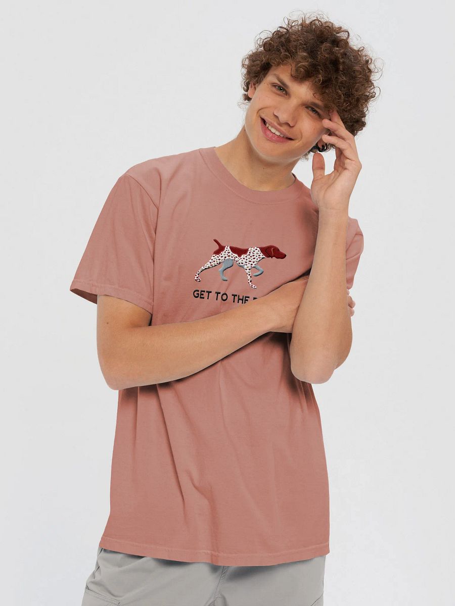 Get to the Point T-Shirt(Embroidered) of a German Shorthaired Pointer product image (8)