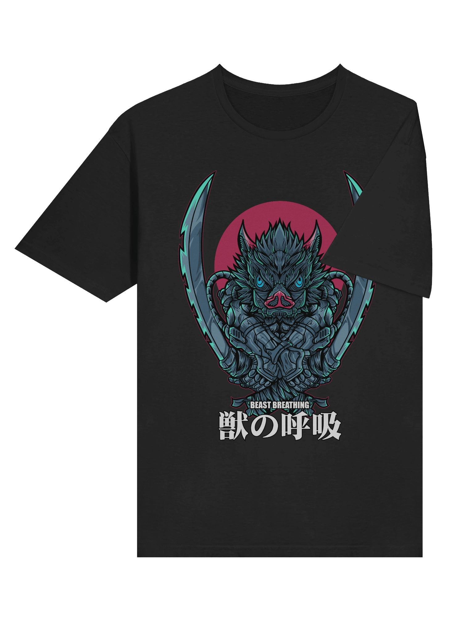 Demon Slayer – Inosuke Hashibira – Beast Breathing Crest – Gildan Softstyle T-Shirt product image (4)
