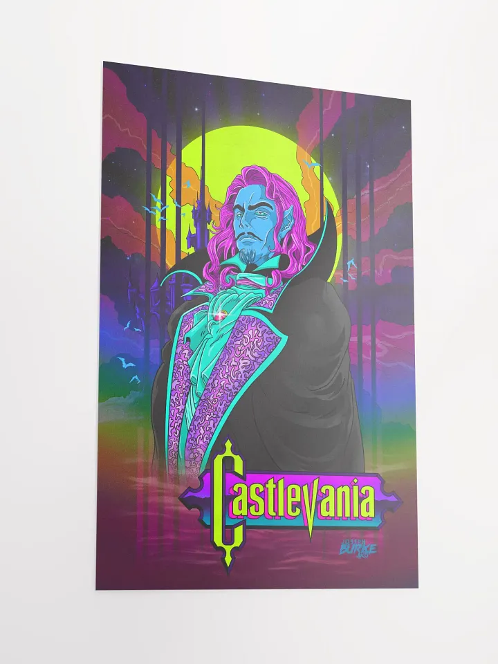Castlevania Neon Tribute 12x18 Fine Art Print product image (2)