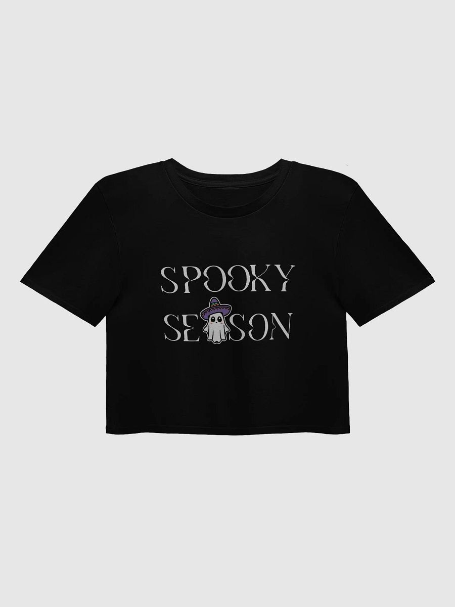 Spooky Season Sombrero Ghost Light Crop Top product image (1)