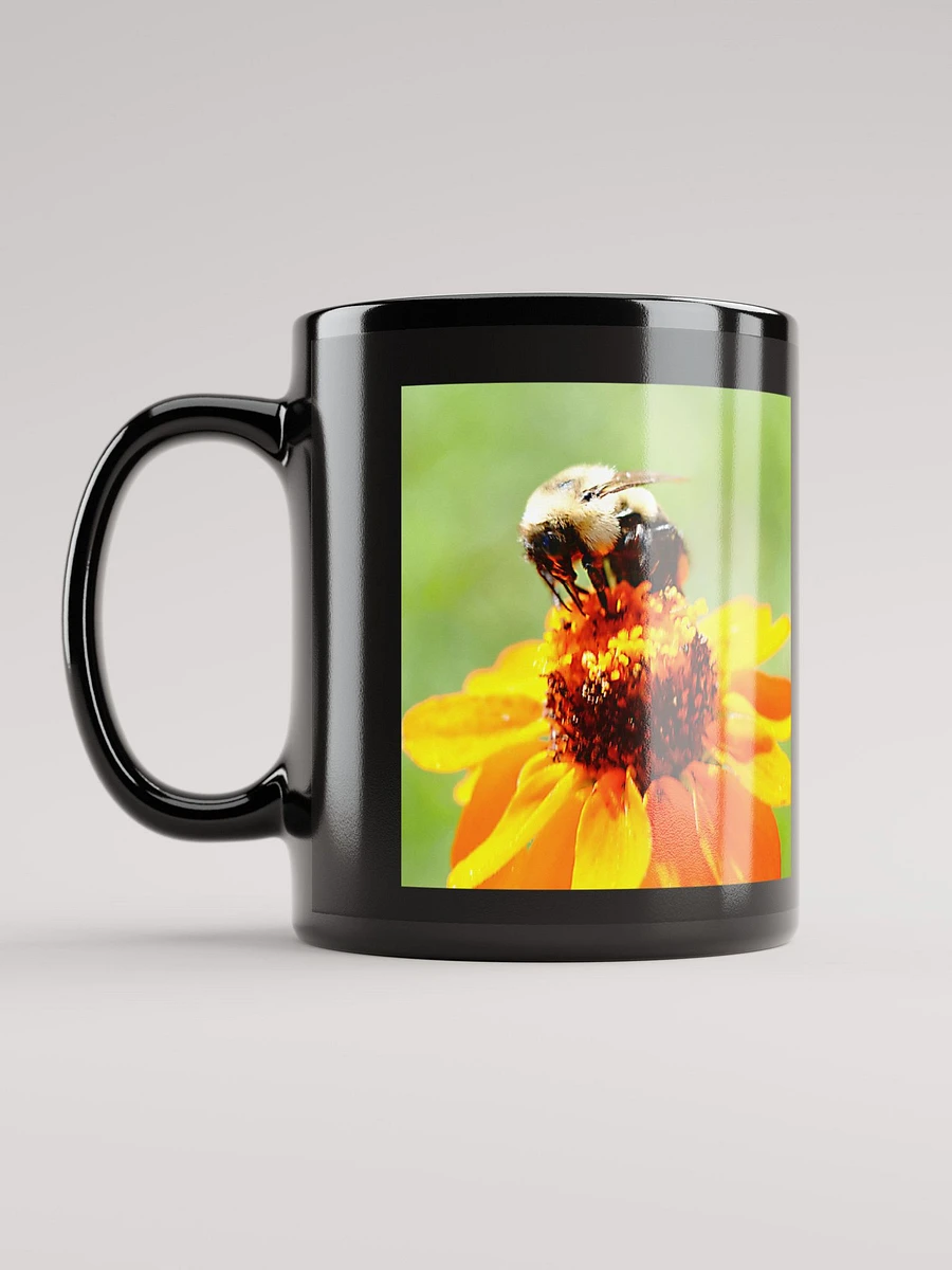 Bee On a Flower Black Coffee Mug product image (11)