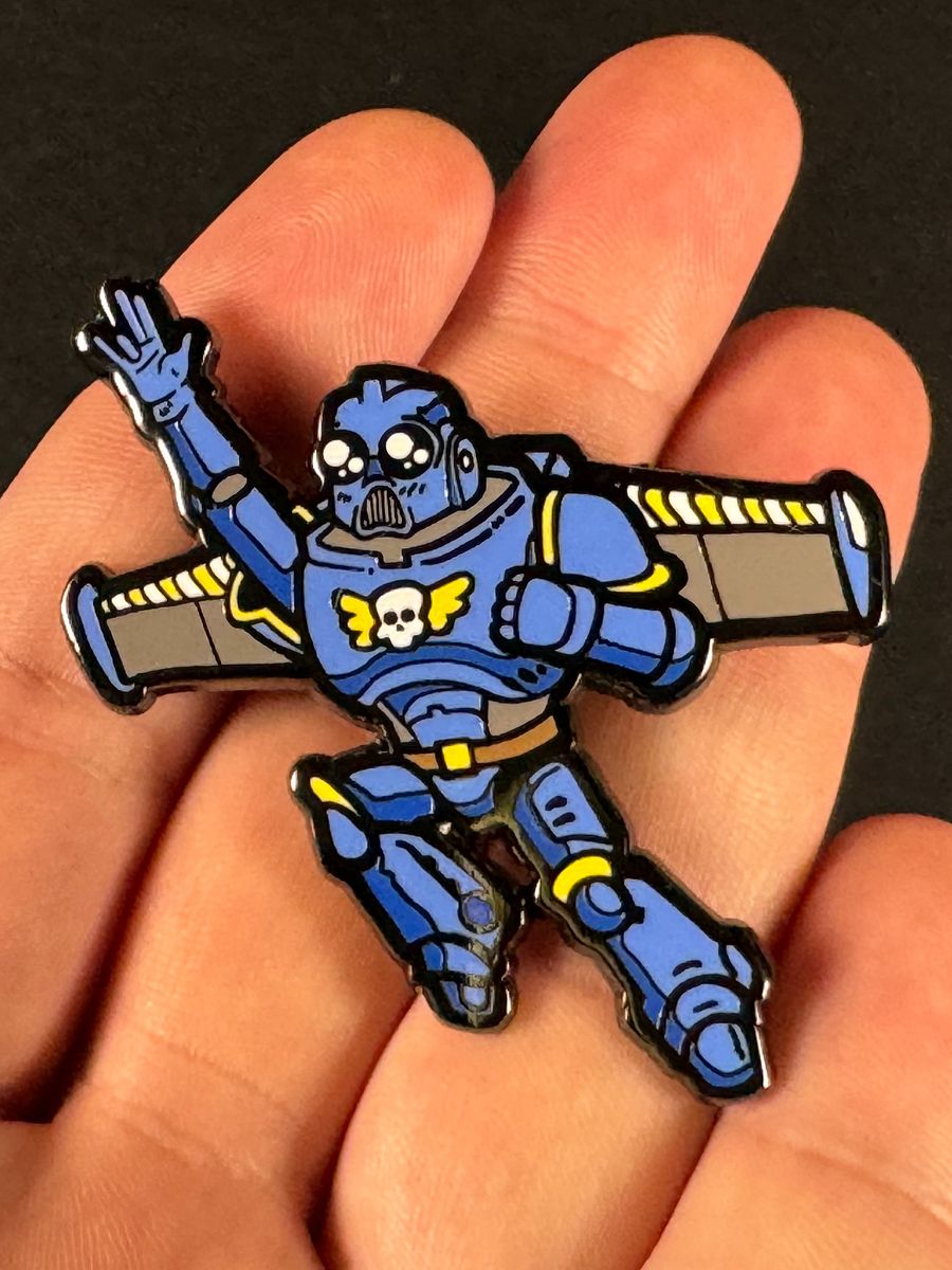Buzz Space Marine Blue 2'' Enamel Pin product image (2)