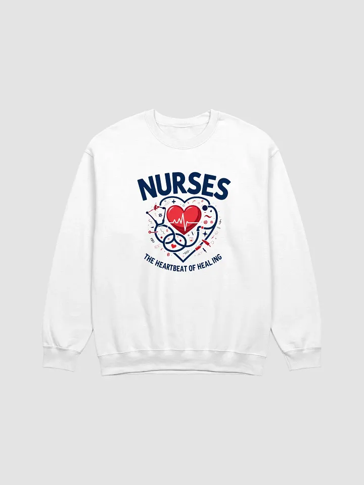 Heartbeat, Healing, stethoscope, nurses Crewneck Sweatshirt product image (5)