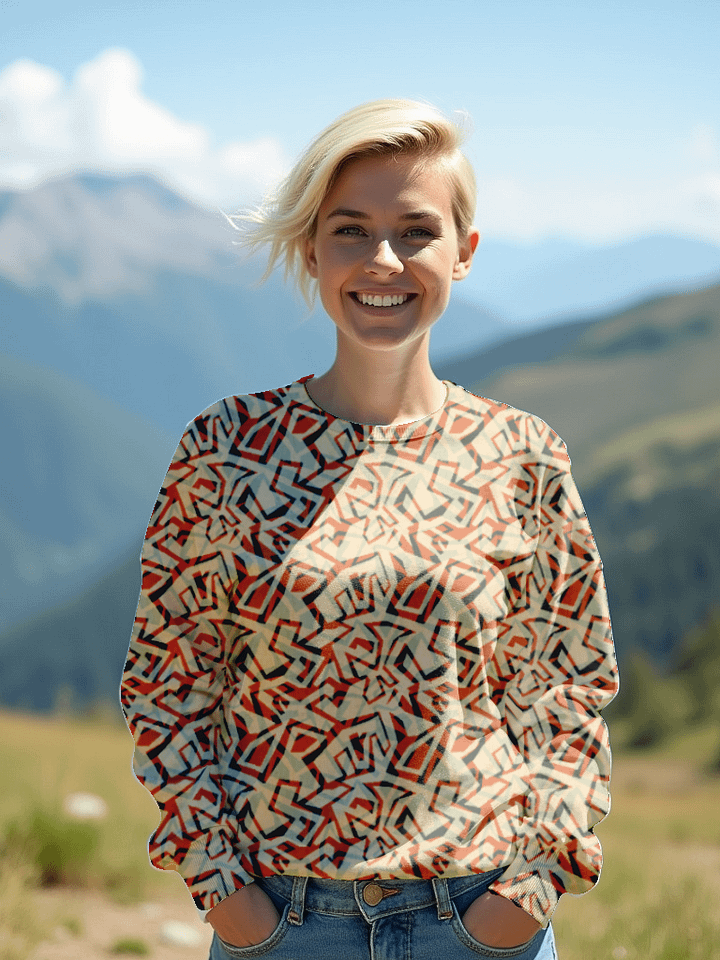 Orange Grunge 2 | Recycled Unisex Sweatshirt product image (1)
