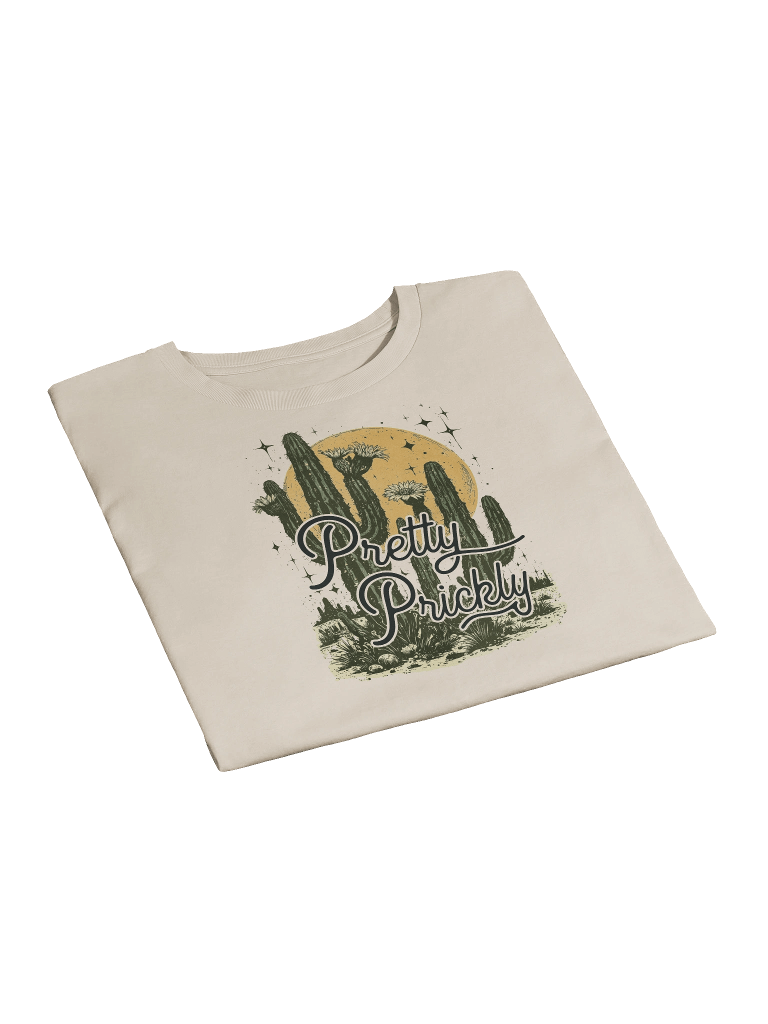 The "Pretty Prickly" Cactus Premium Crop Top product image (2)