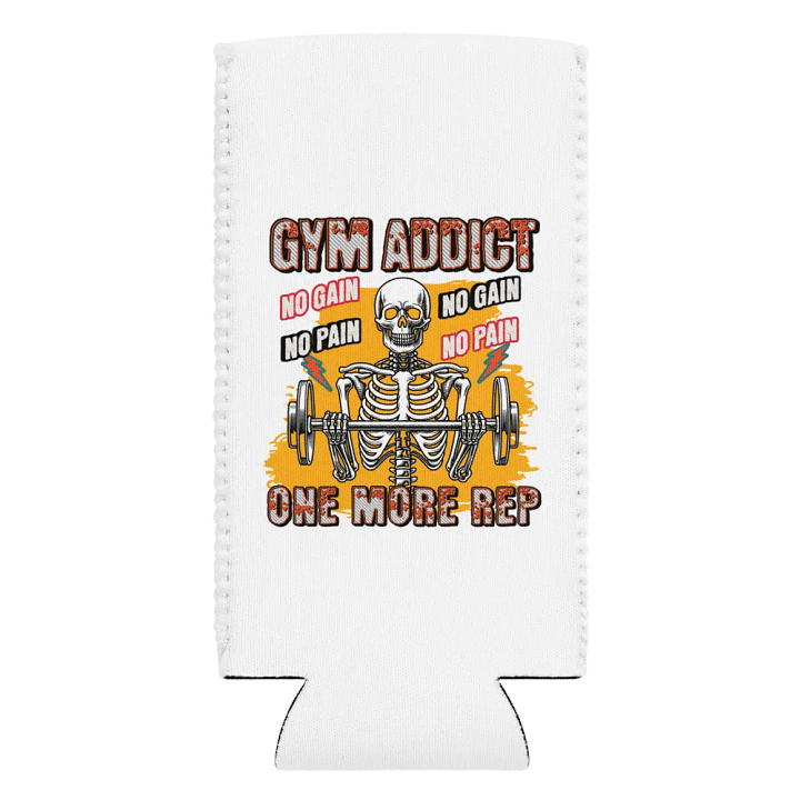 Gym Addict One More Rep Skeleton Strength Can Cooler product image (2)
