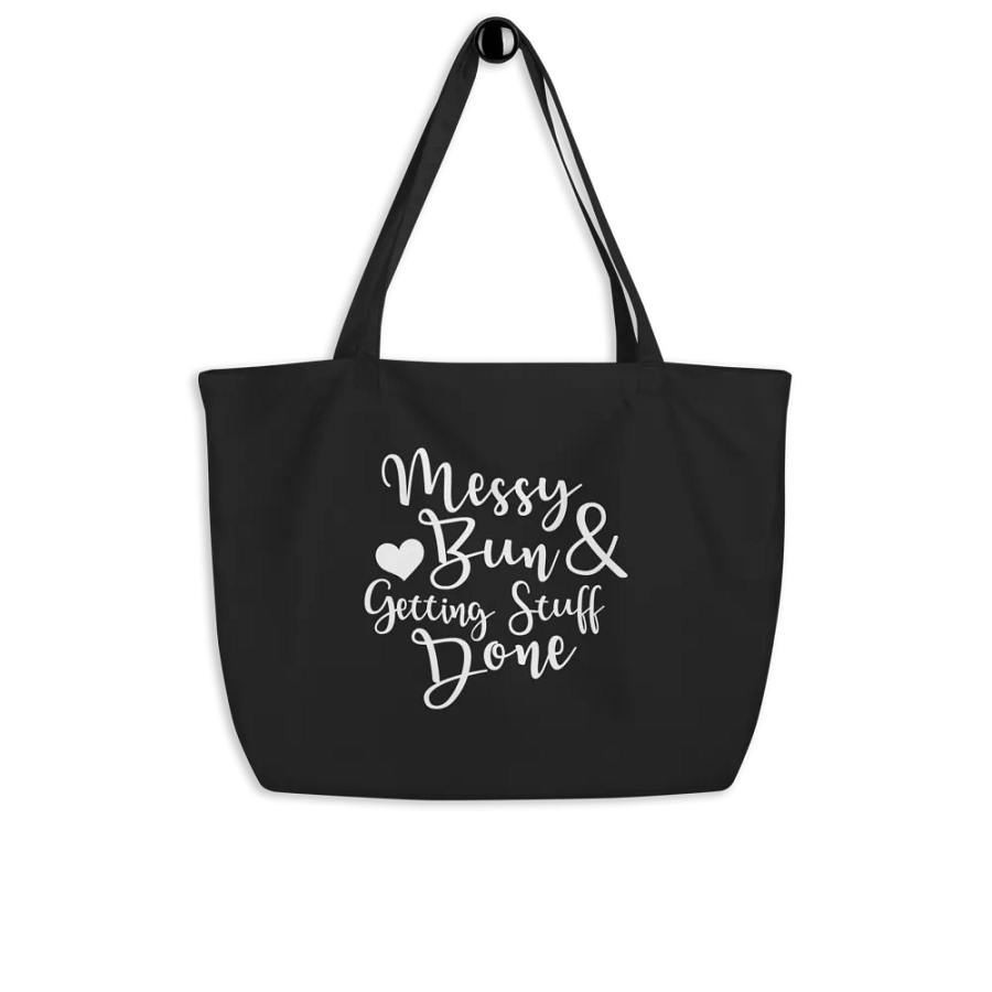 Messy Bun Organic Tote product image (4)
