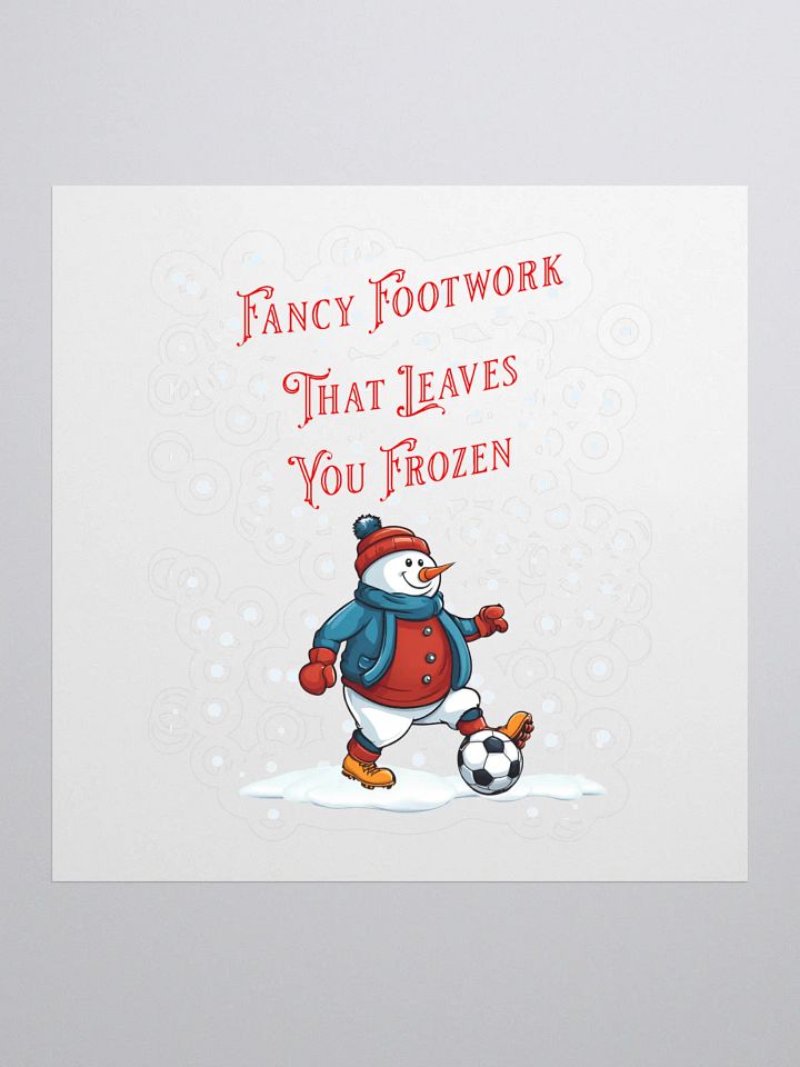 Fancy Footwork That Leaves You Frozen - Soccer Playing Snowman product image (1)